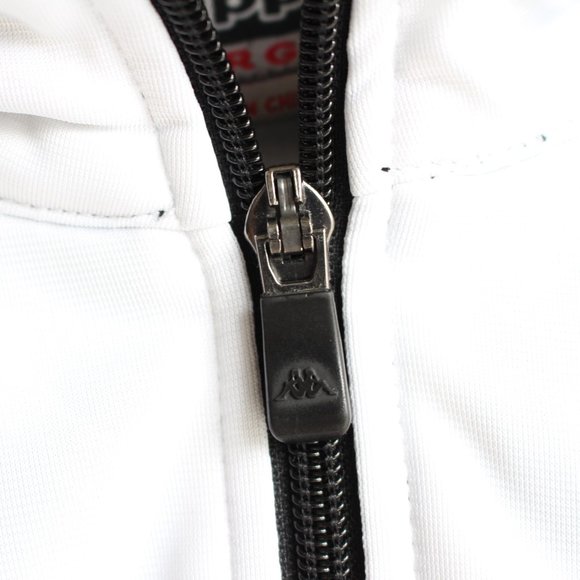 Kappa Black & White Monochrome Track Jacket - Picture 5 of 6